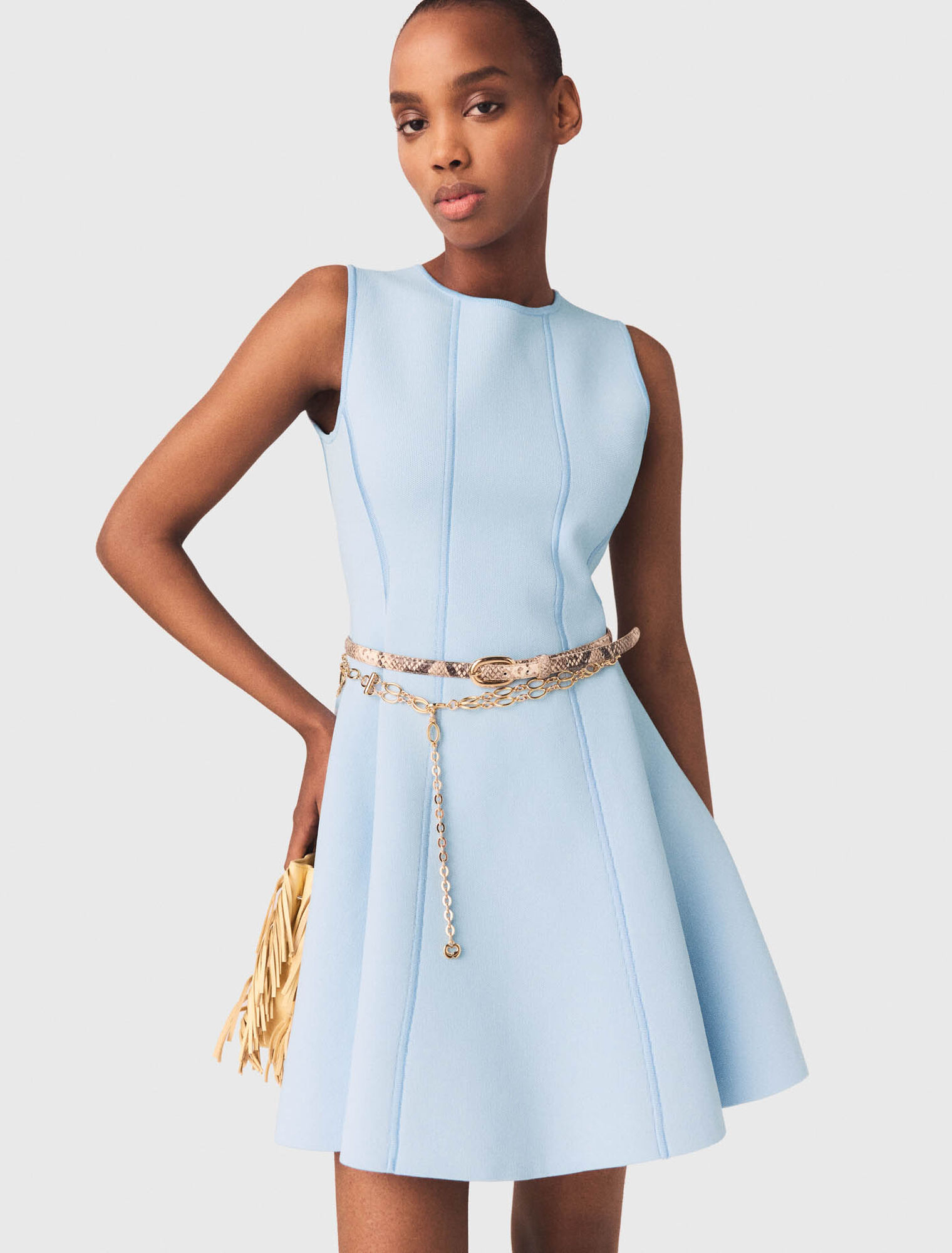 Skaterkleid mit Schmuckknoten