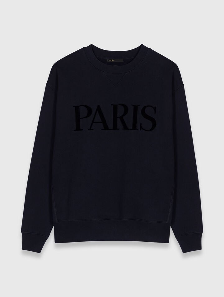 Sweatshirt mit Paris-Logo