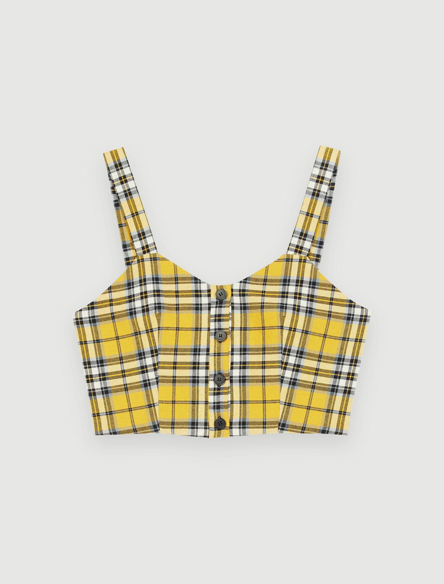 Crop Top mit Karos in Tartan-Optik