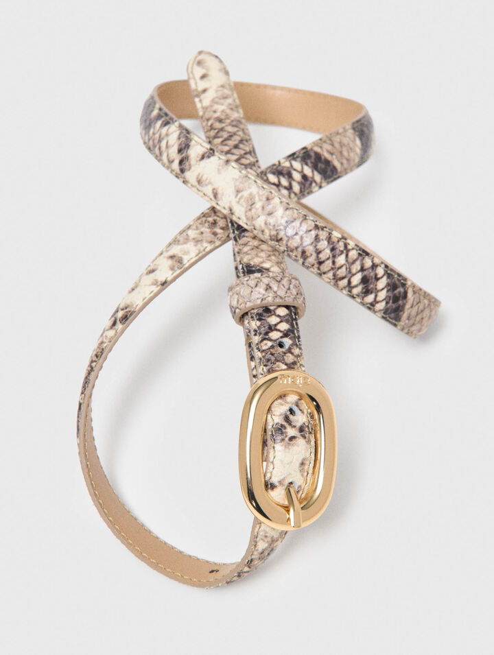 Schmaler G&uuml;rtel in Python-Optik