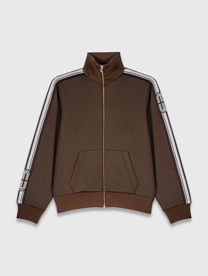 Sweatshirt mit geraden Streifen
