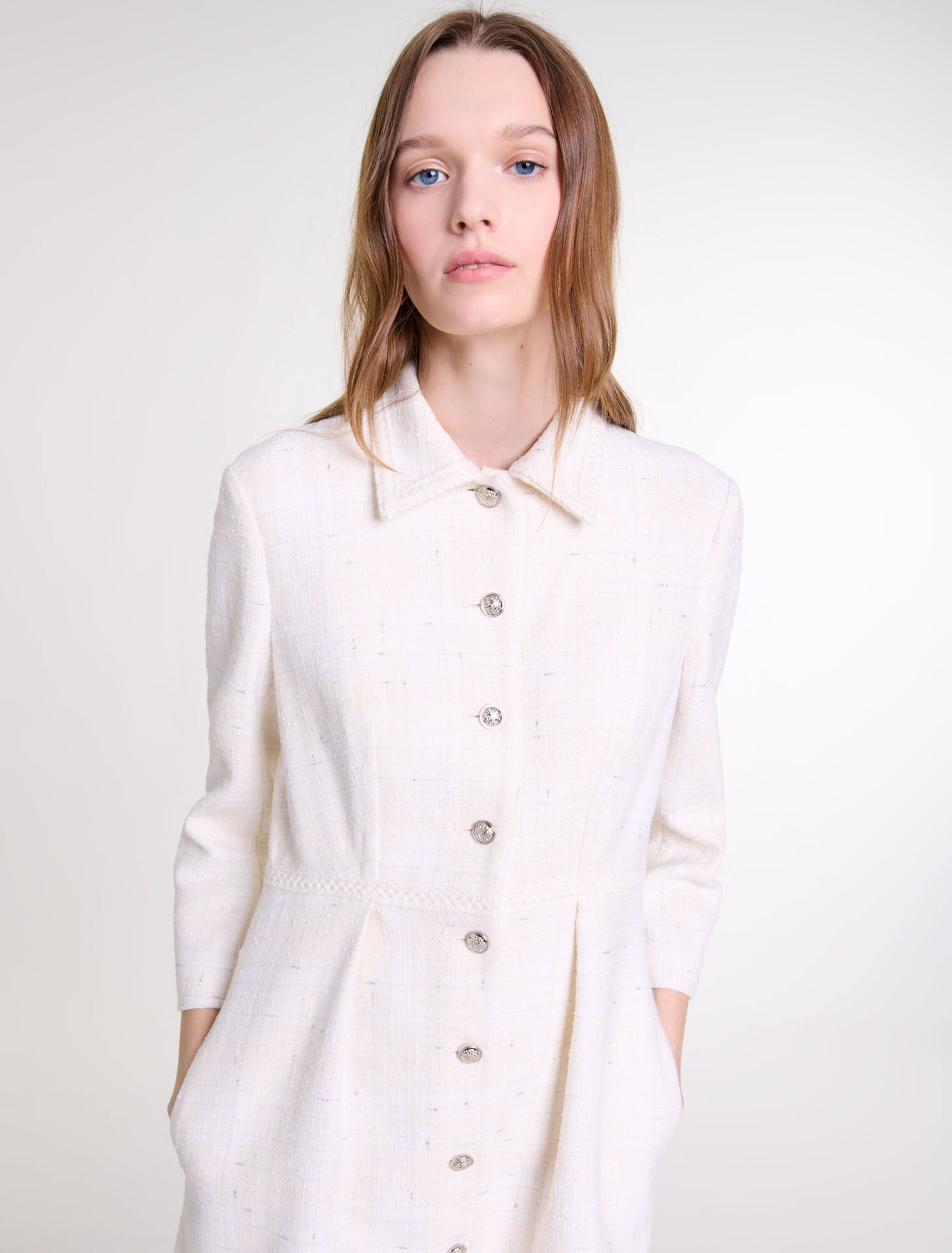 Kurzes Tweedkleid