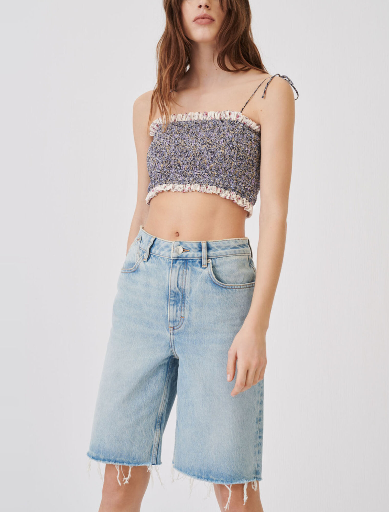 Gerade geschnittene Bermuda-Shorts