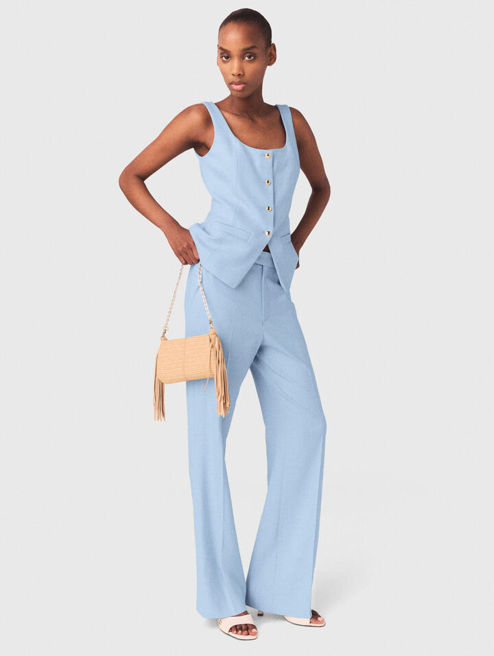 Anzughose mit Falten