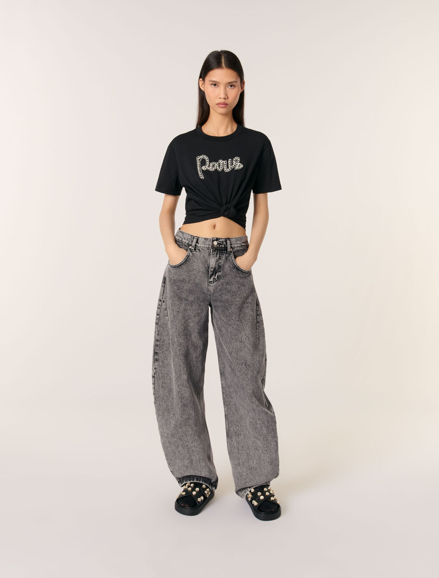 T-Shirt mit Stickerei