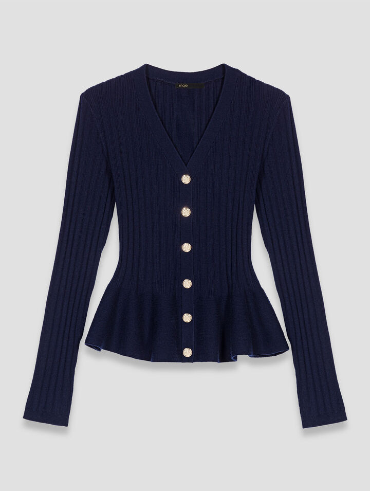 Cardigan mit Schößchen