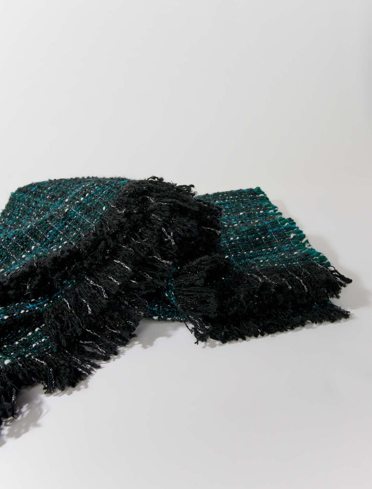 Poncho aus Tweed