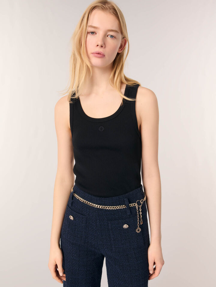 Geripptes Tanktop