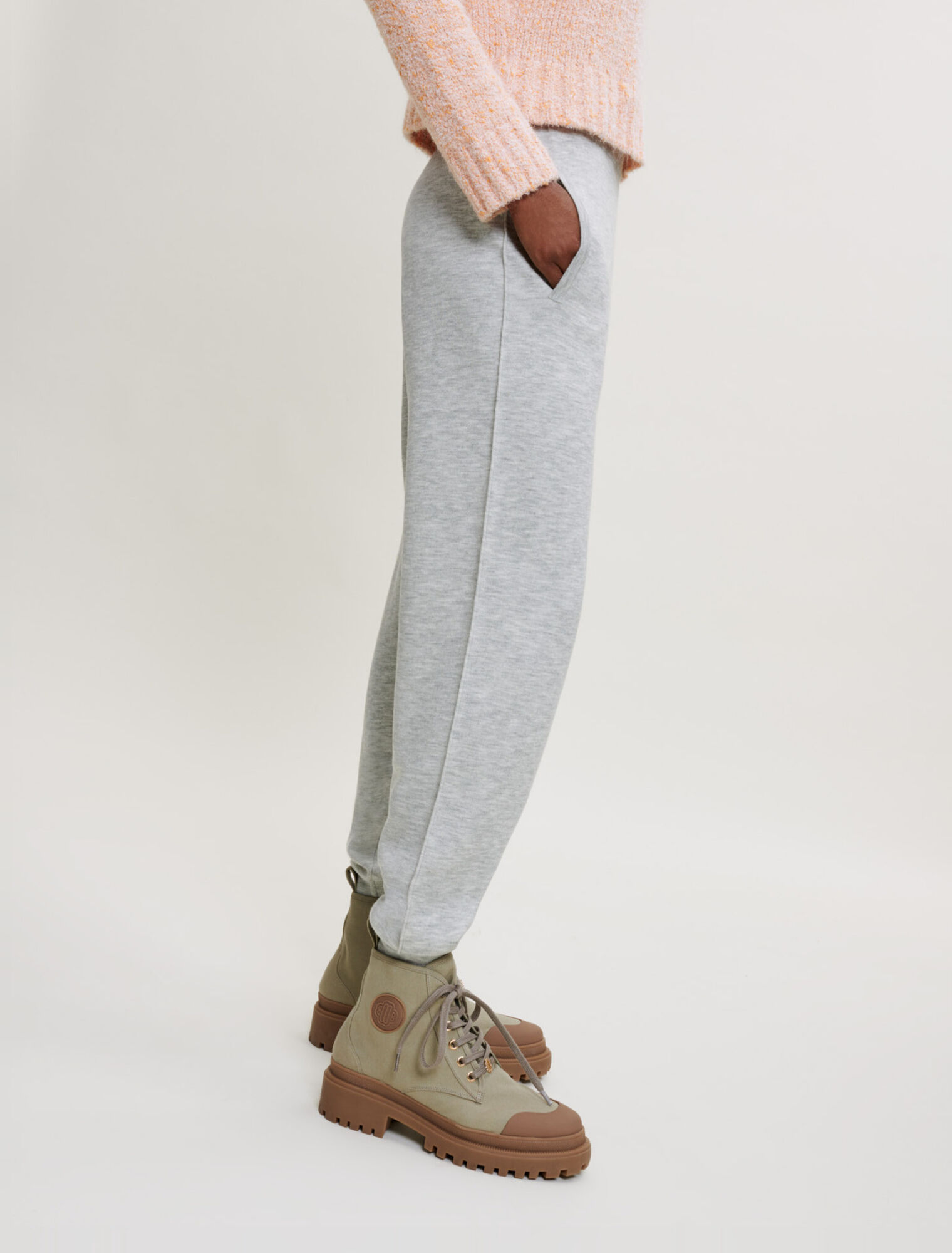 Jogginghose aus meliertem Molton