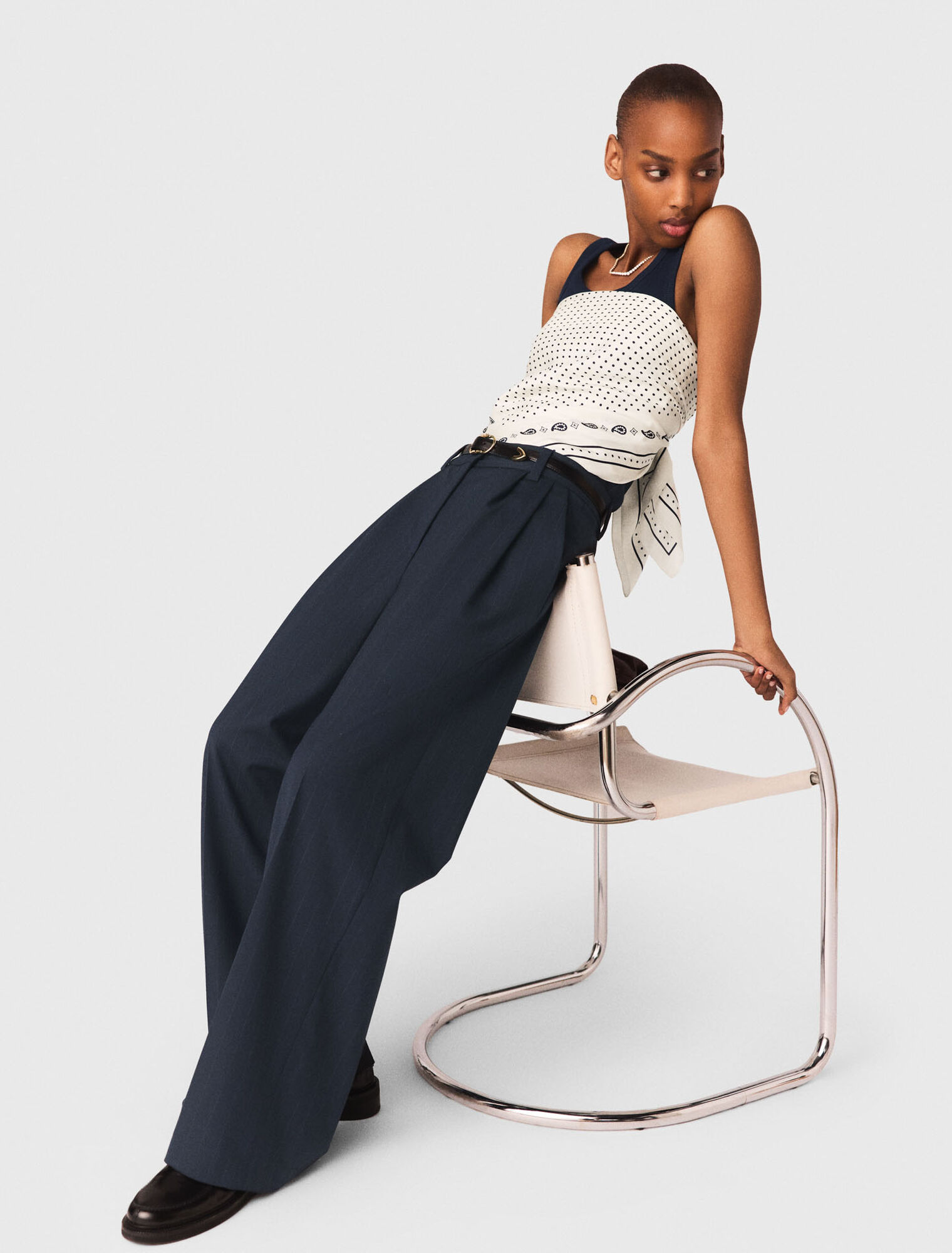 Gestreifte Anzughose