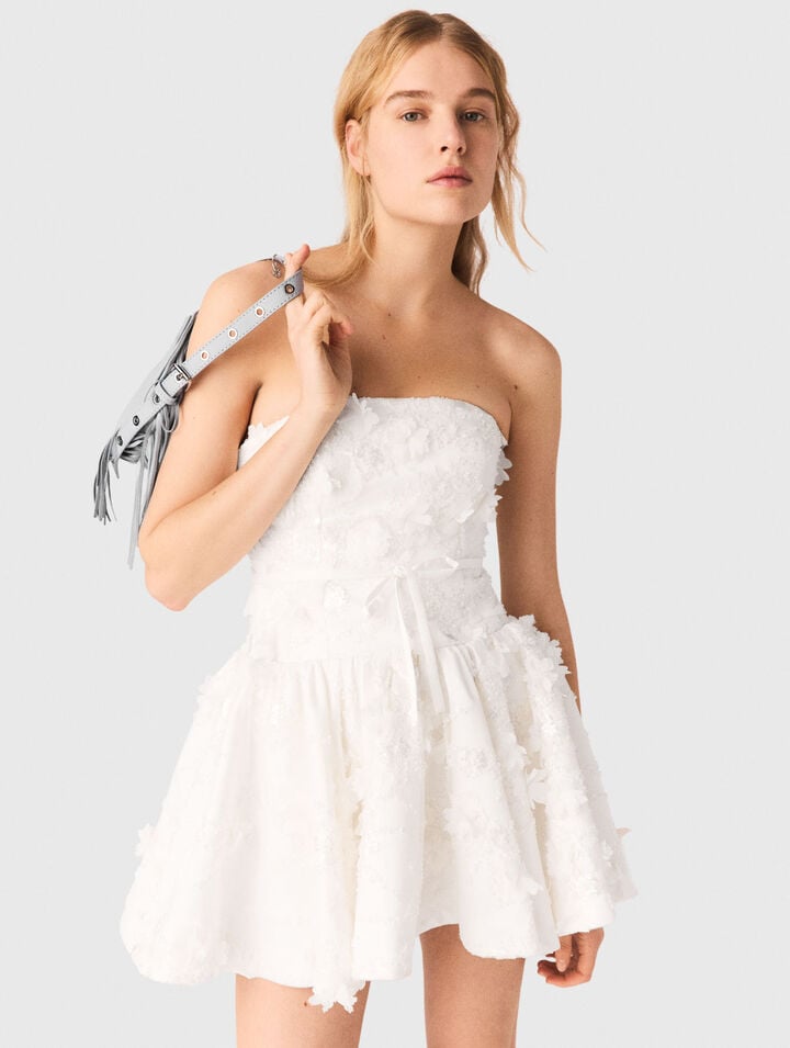 Kurzes besticktes Bustierkleid