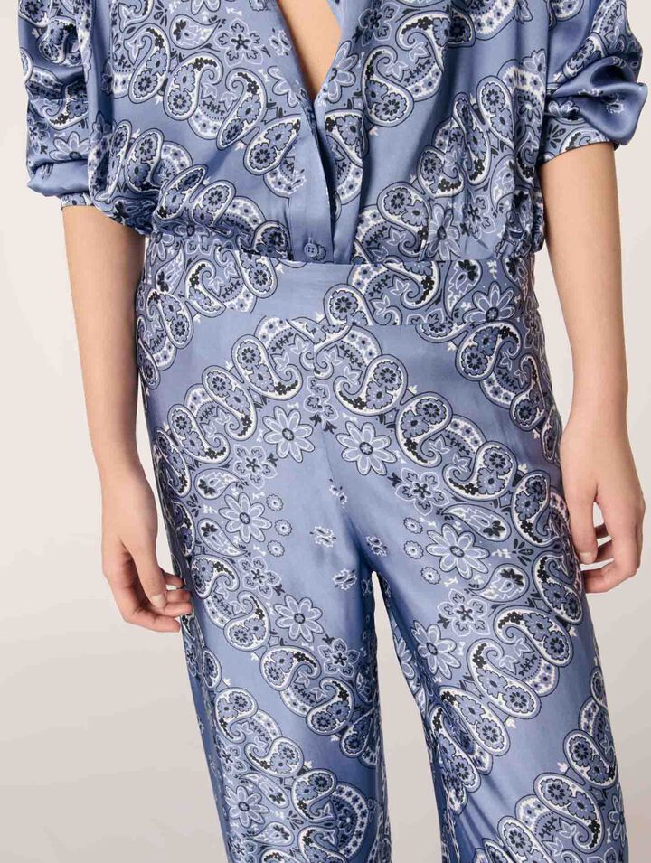 Fließende bedruckte Hose