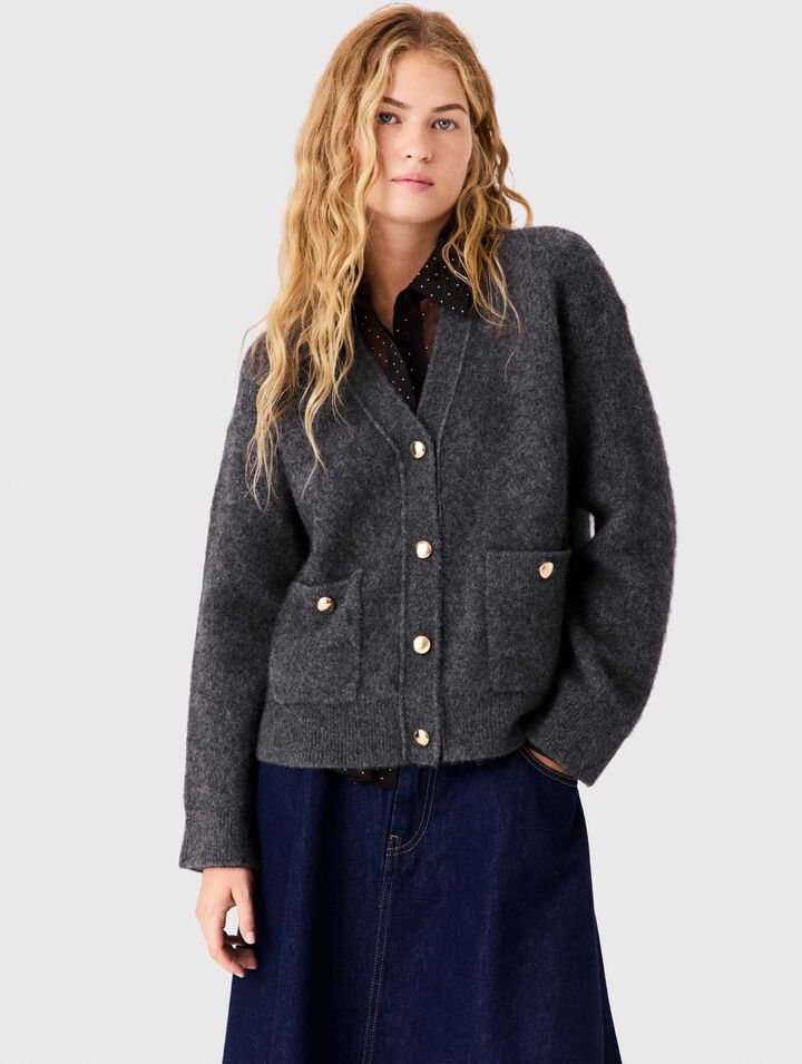Cardigan aus Yakwolle