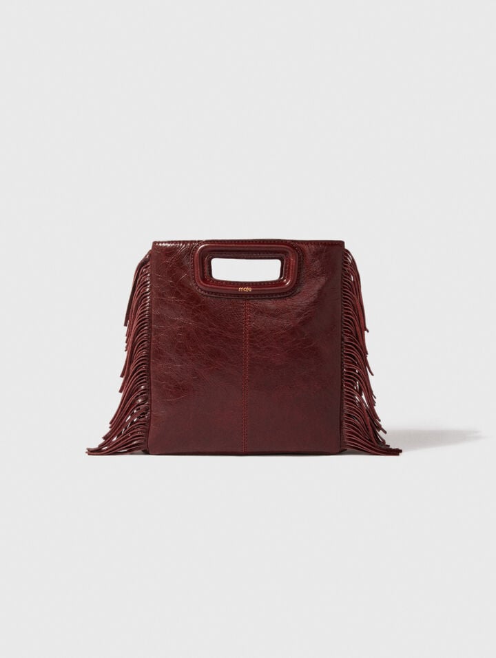 Tasche M aus Craqulé-Leder
