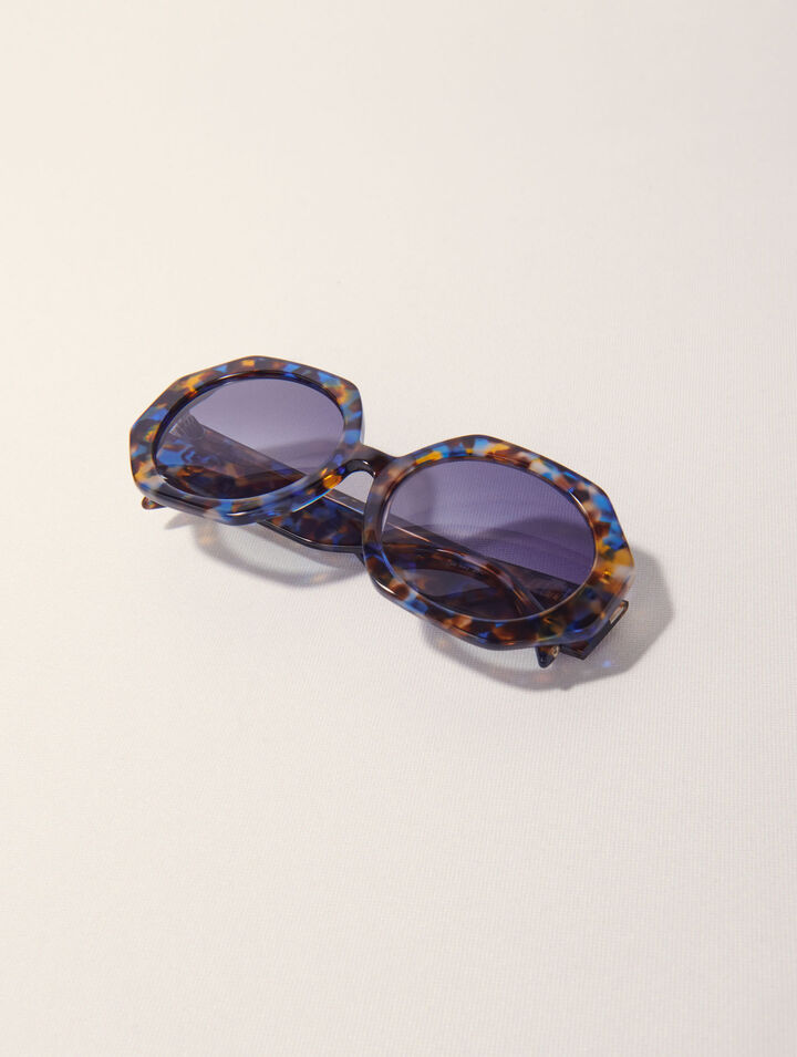 Runde Sonnenbrille aus Acetat