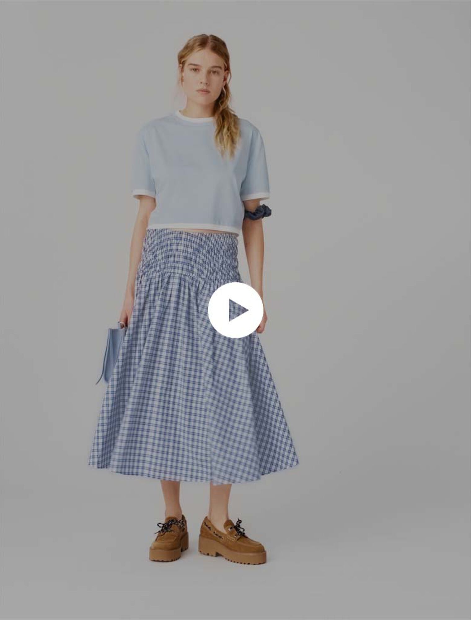 Zweifarbiges T-Shirt