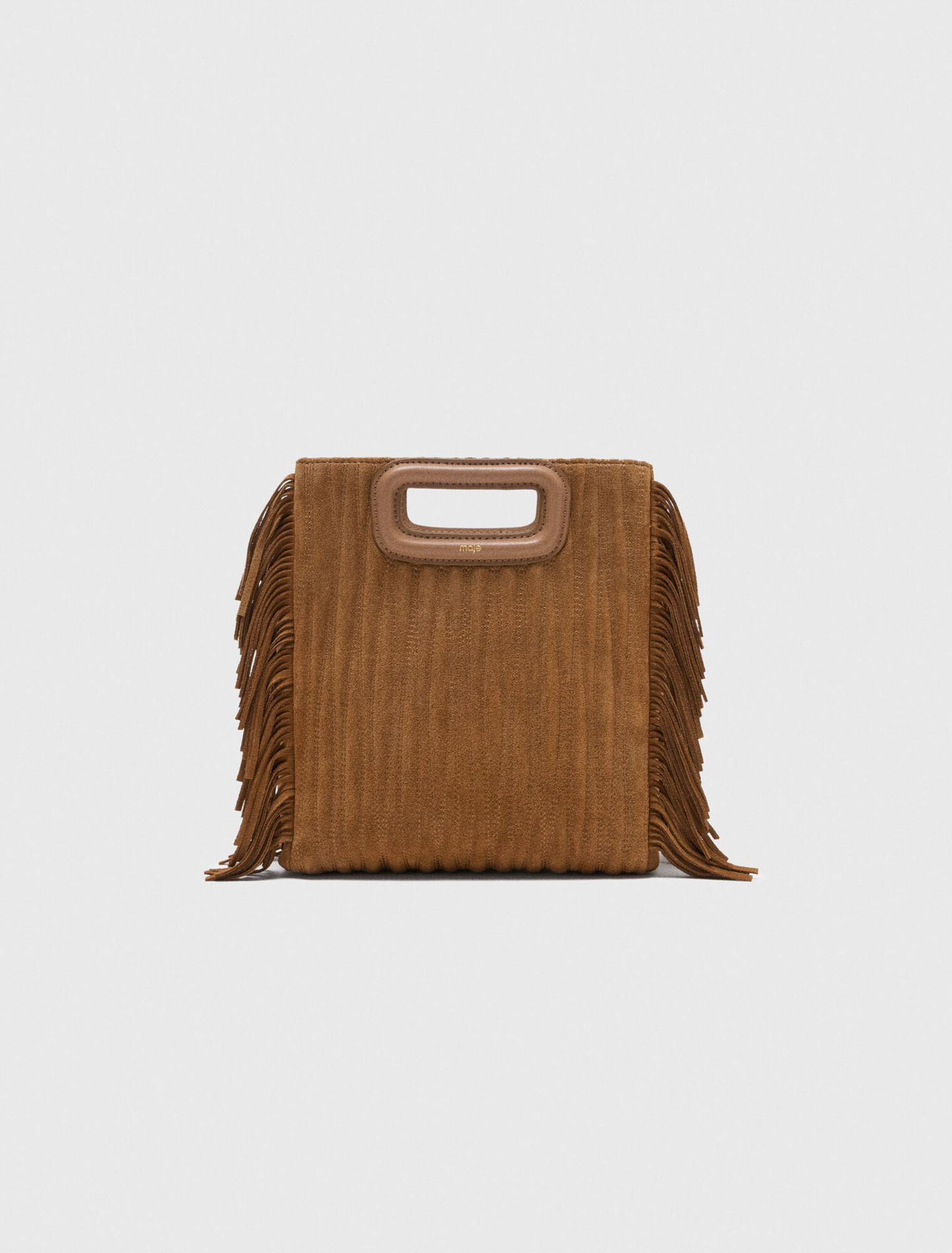 M-Tasche aus gestepptem Wildleder