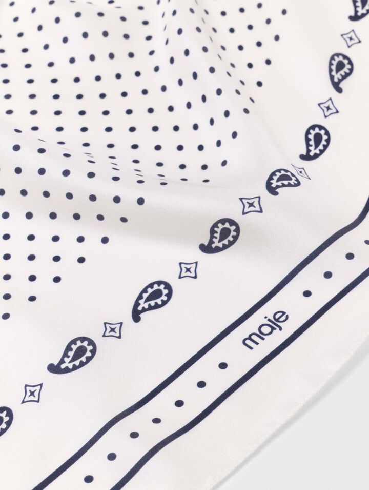 Bedrucktes Seidentuch 90x90