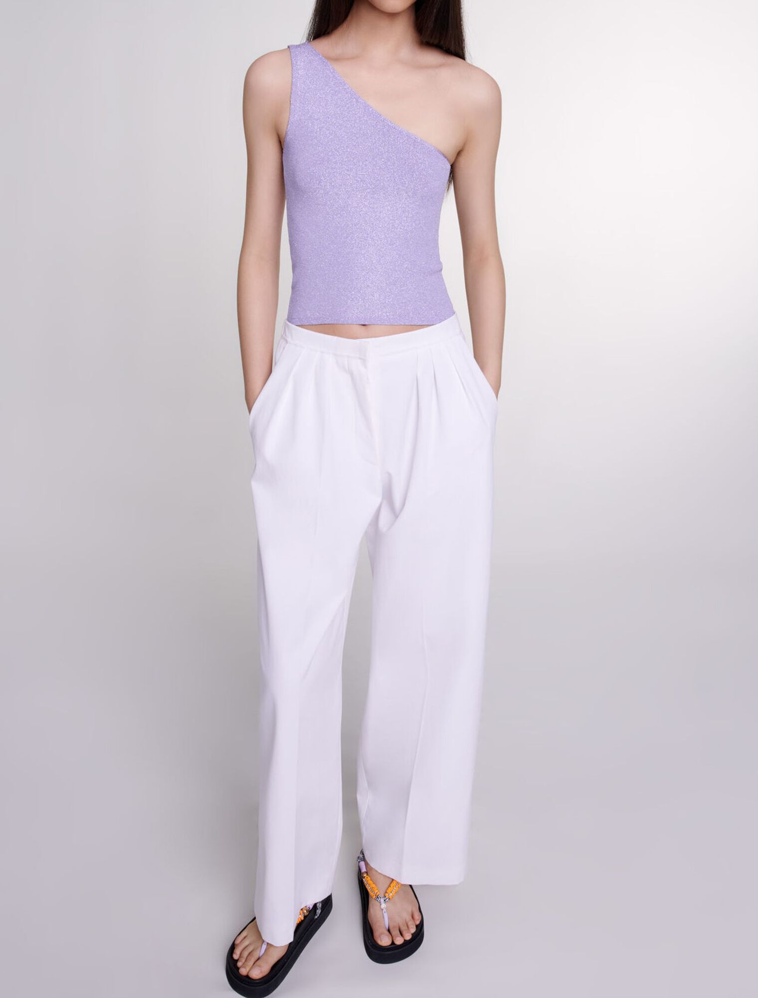 Asymmetrisches Metallic-Top