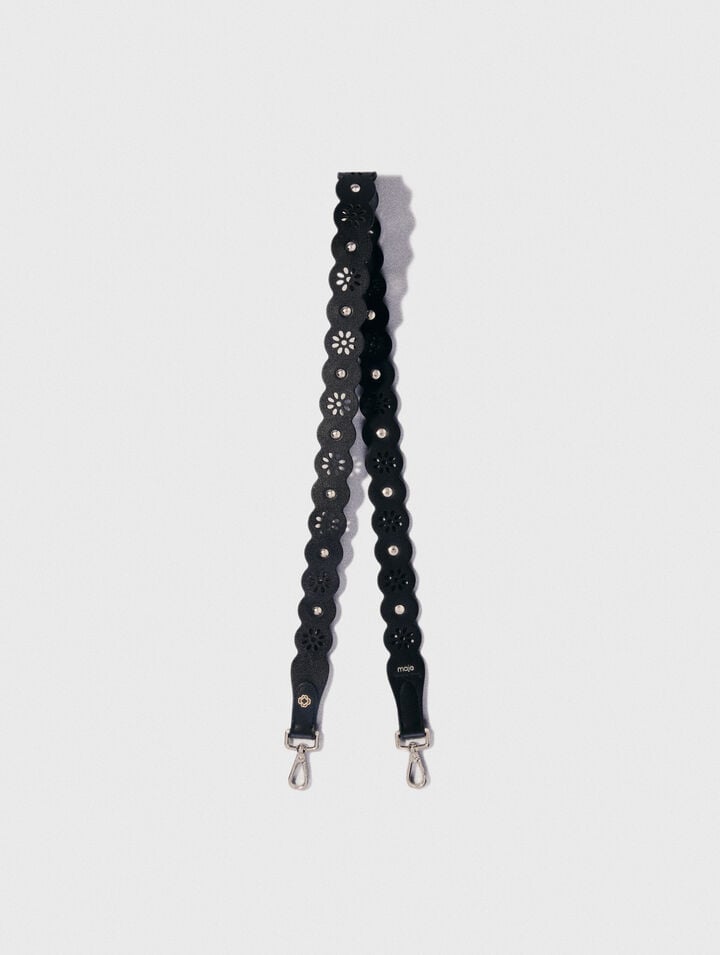 Perforierter Strap mit Blumenmotiv