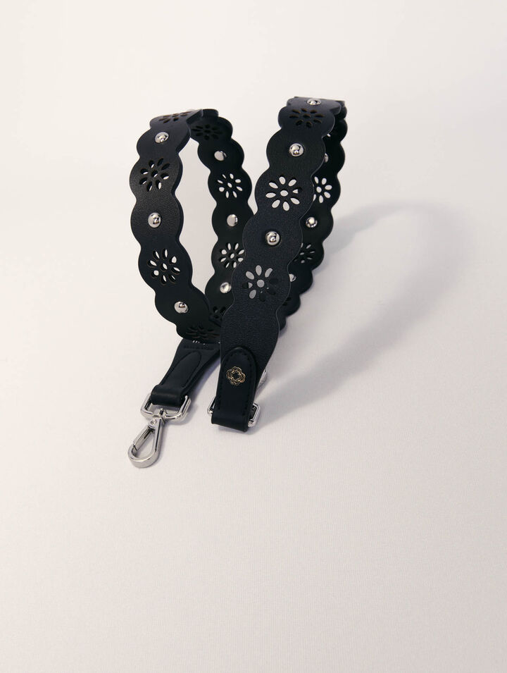 Perforierter Strap mit Blumenmotiv