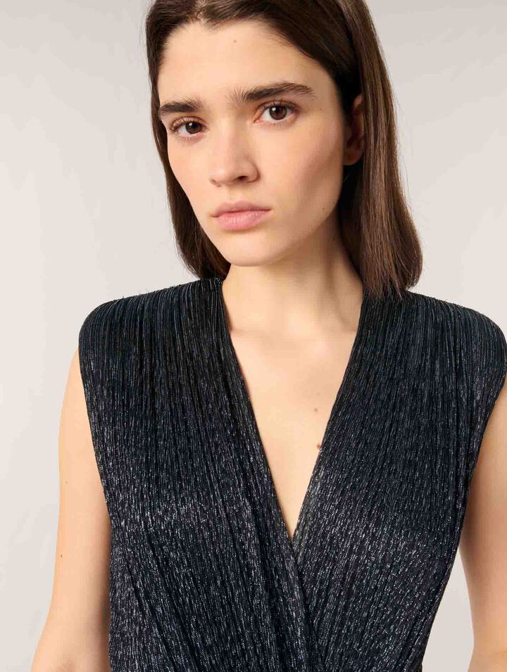 Kurzes Metallic-Kleid