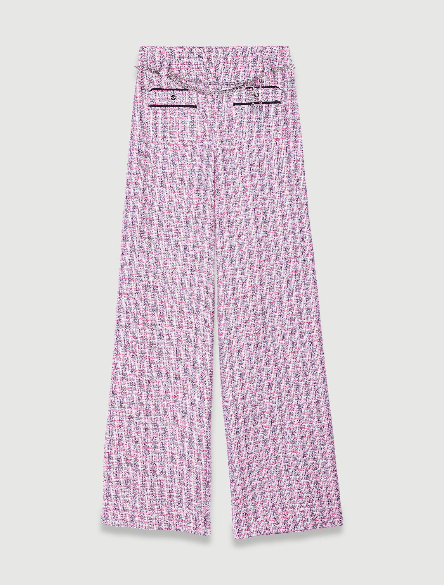 Weite Tweed-Hose