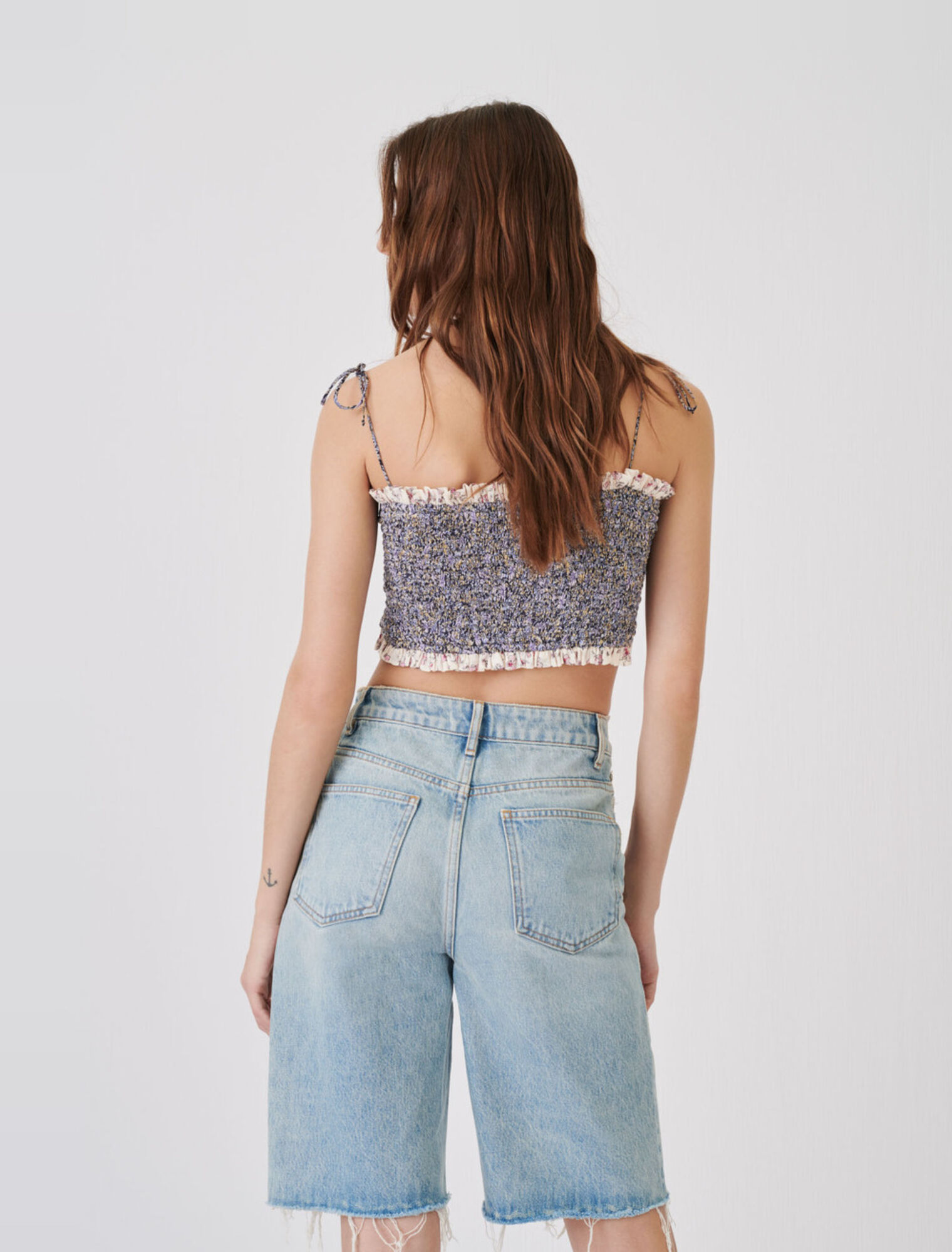Gerade geschnittene Bermuda-Shorts