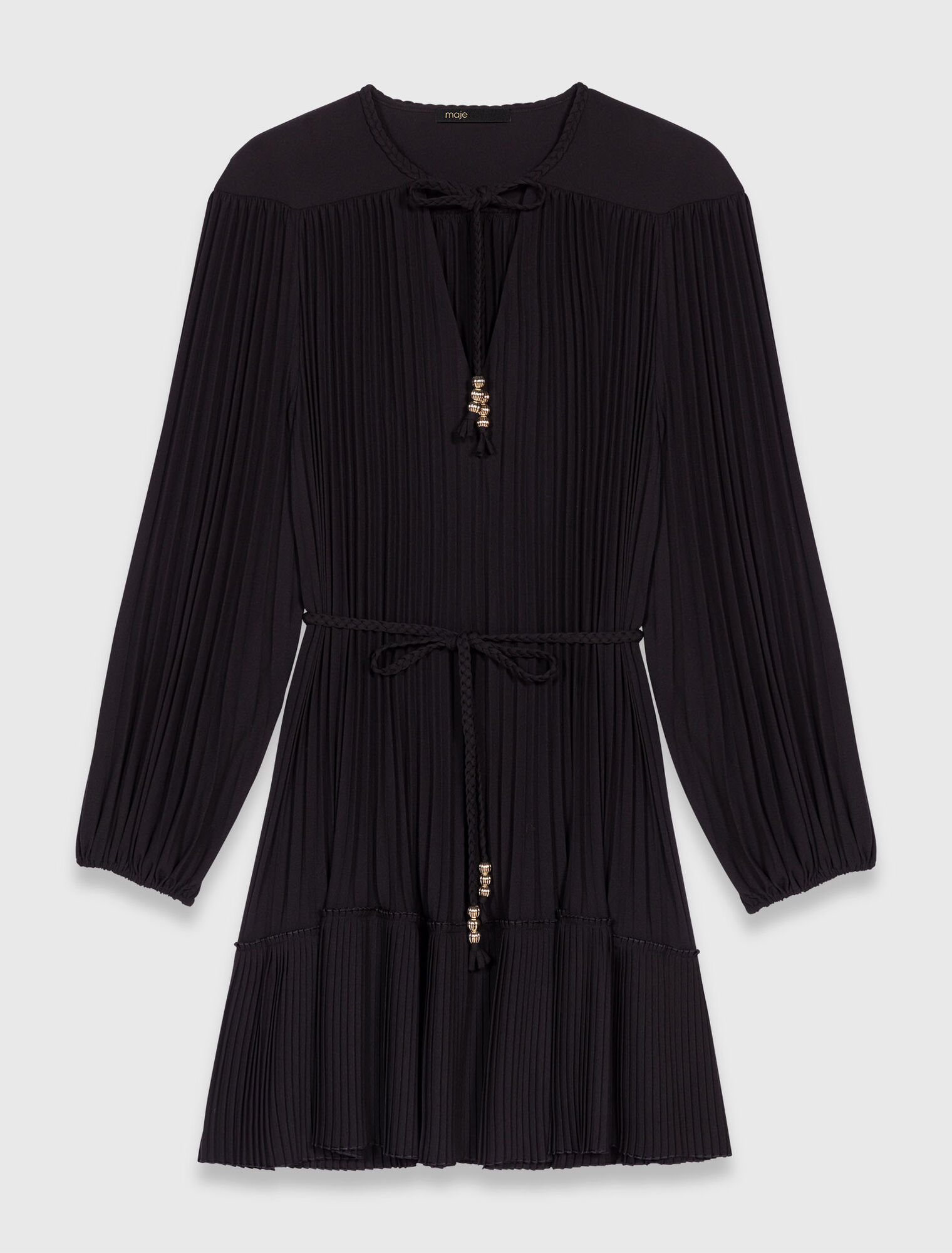 Kurzes Plissee-Kleid