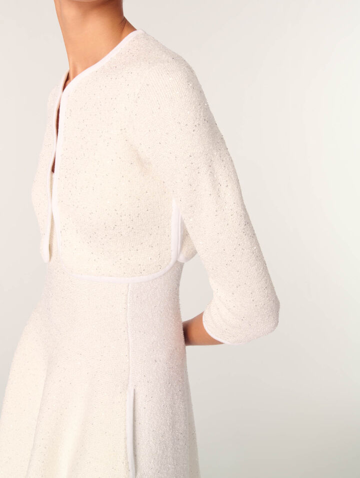 Kurzer Cardigan mit Strass