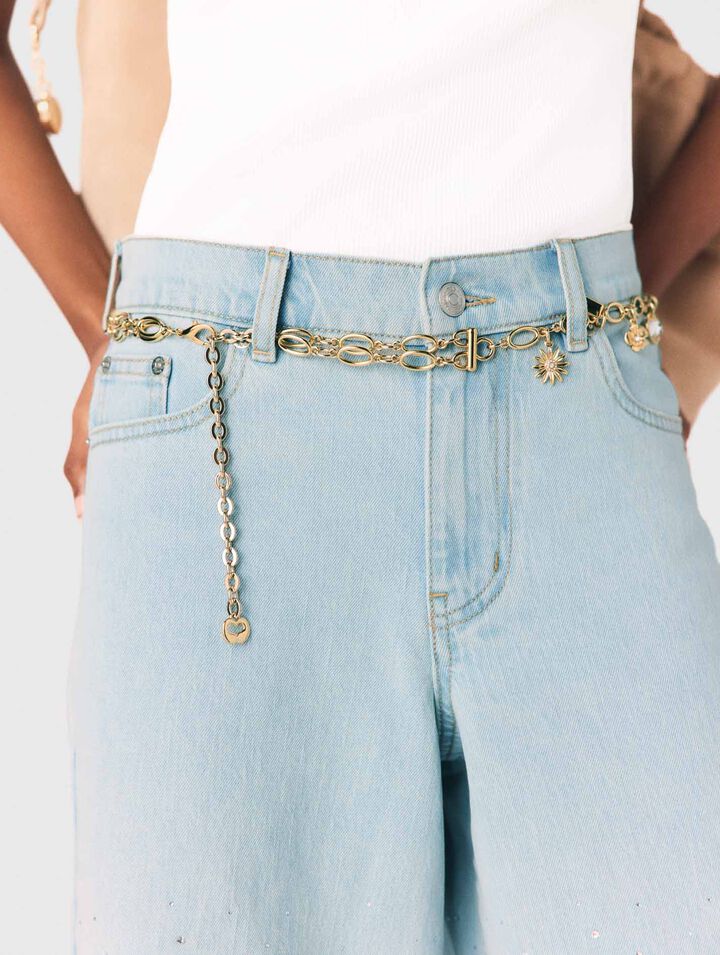 Doppelketteng&uuml;rtel mit Charms