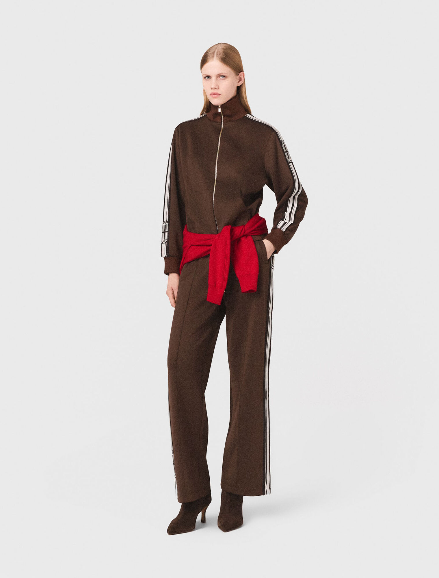 Sweatshirt mit geraden Streifen