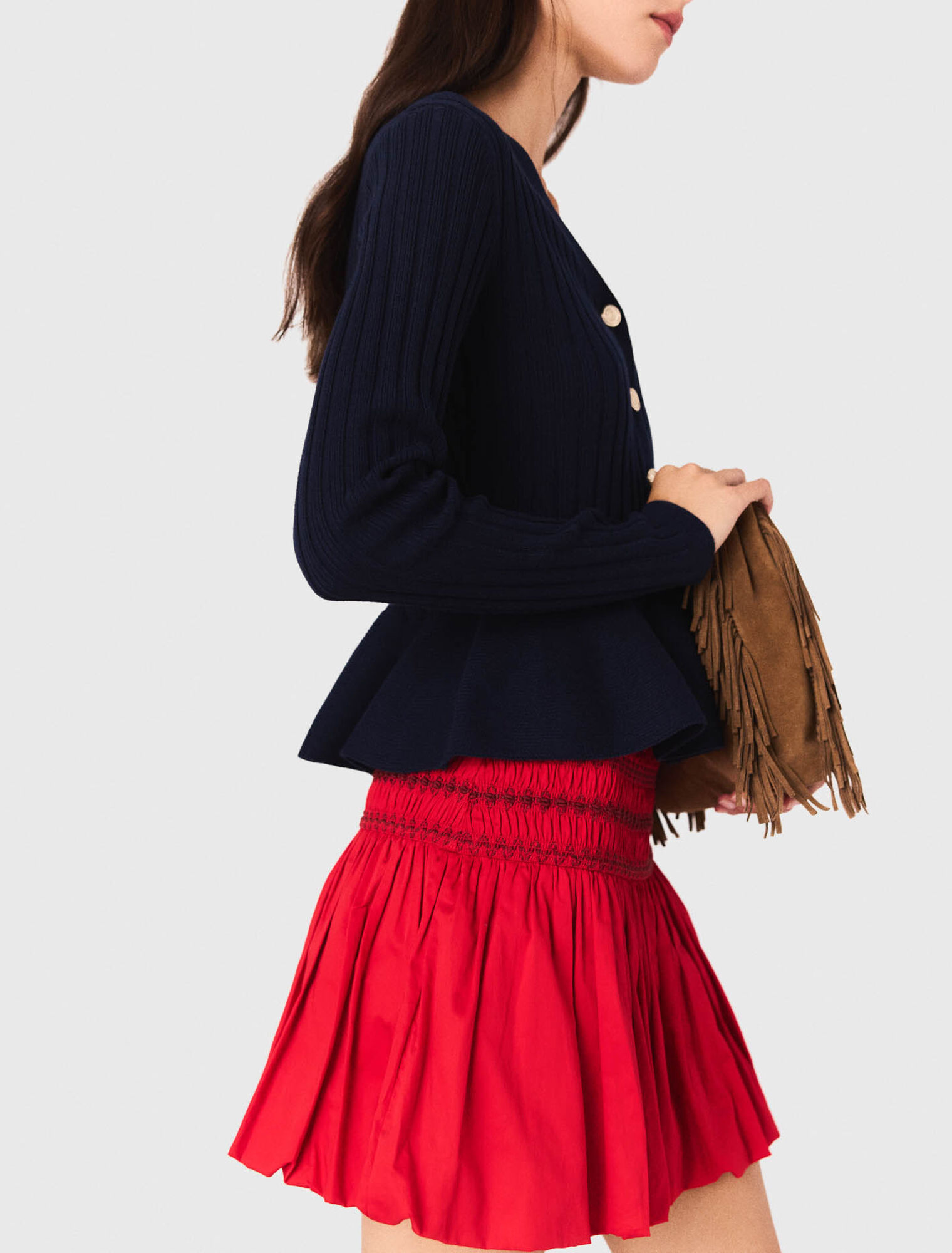 Cardigan mit Schößchen