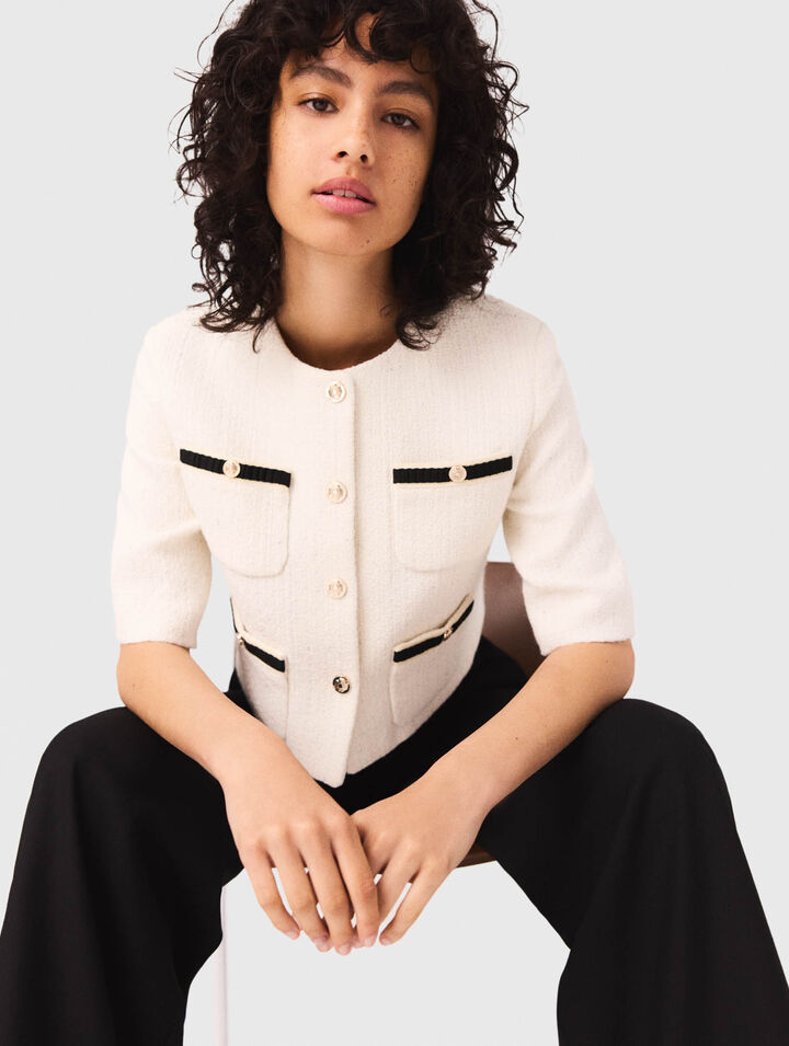 Kurze Tweed-Jacke