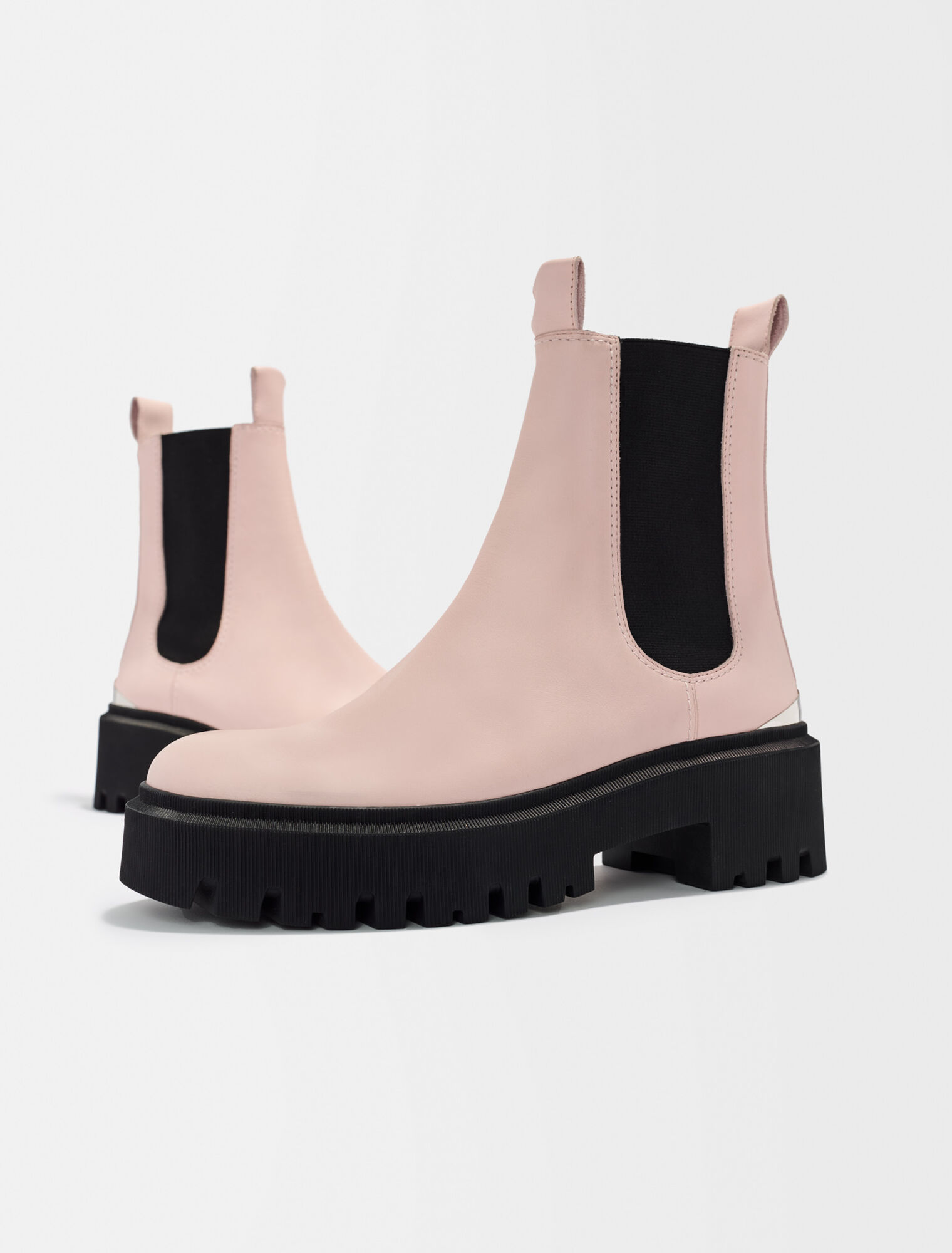 Chelsea-Stiefeletten mit Plateau