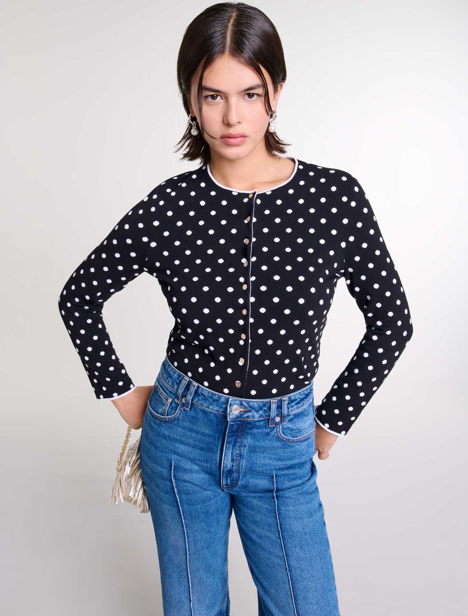 Cardigan aus Jacquard-Strick