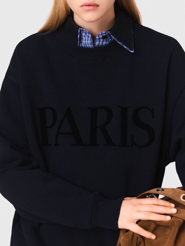Sweatshirt mit Paris-Logo