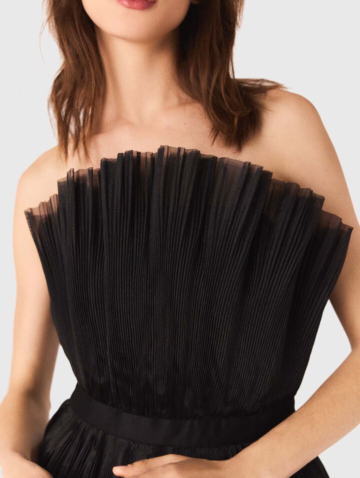 Bustierkleid aus Tüll und Organza