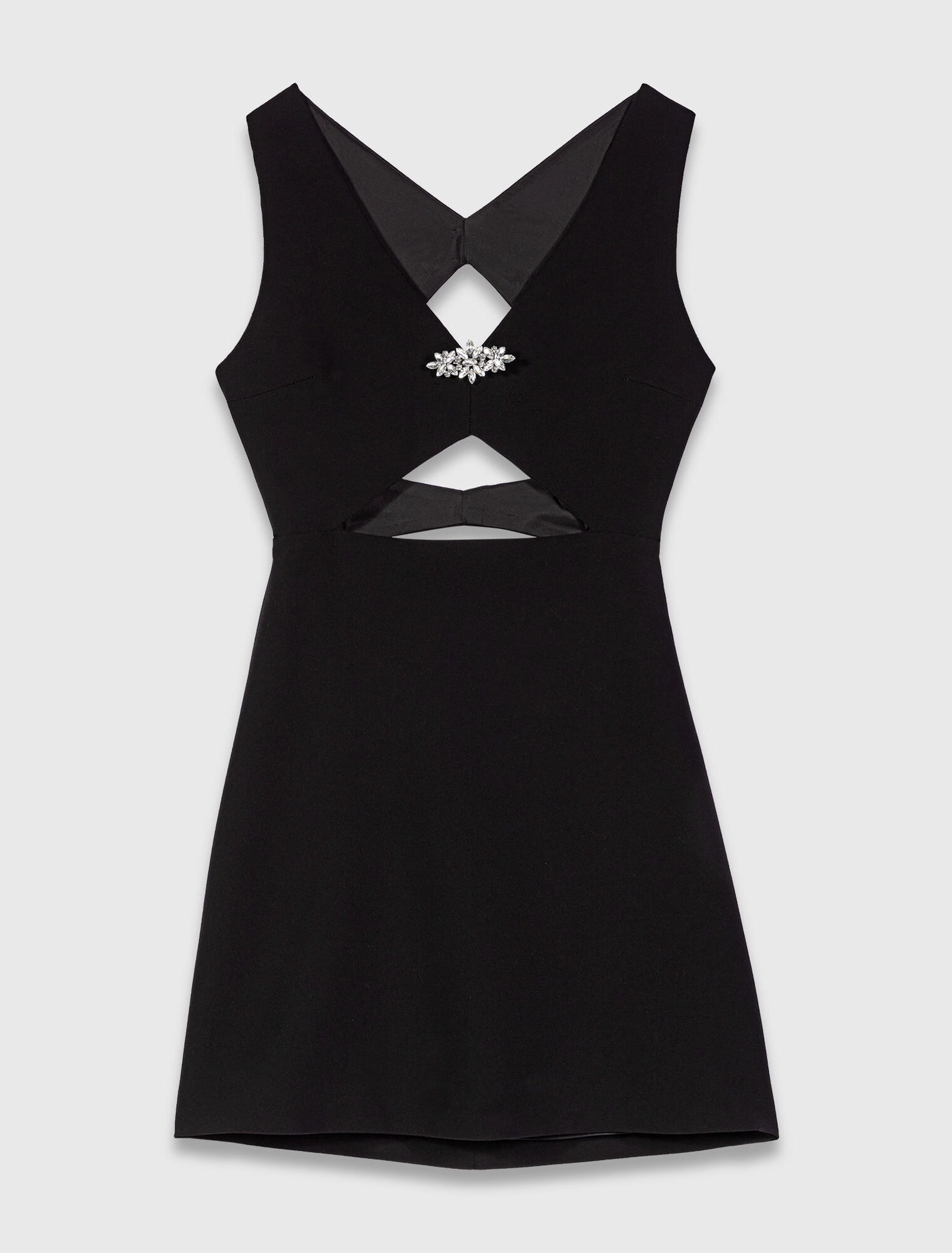 Kurzes Kleid mit Schmuckstickerei