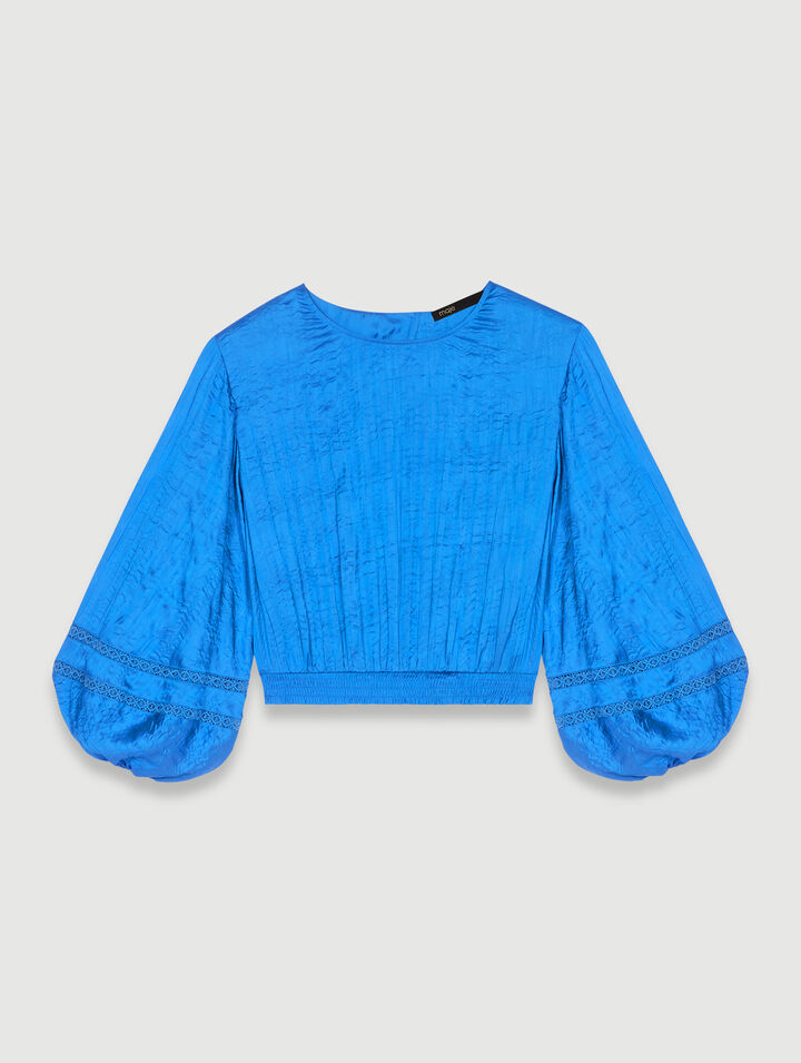 Satin-Bluse
