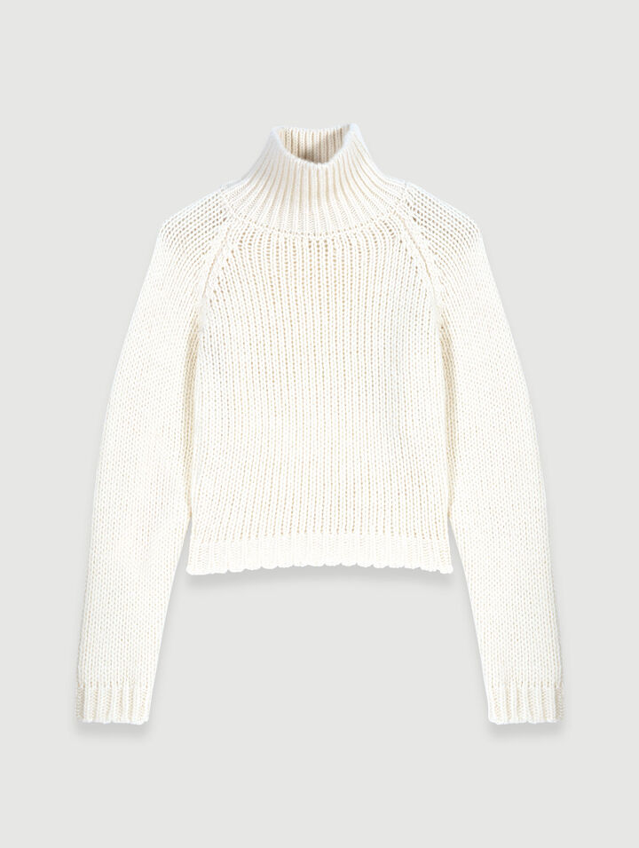Kurzpullover mit Schnürung hinten