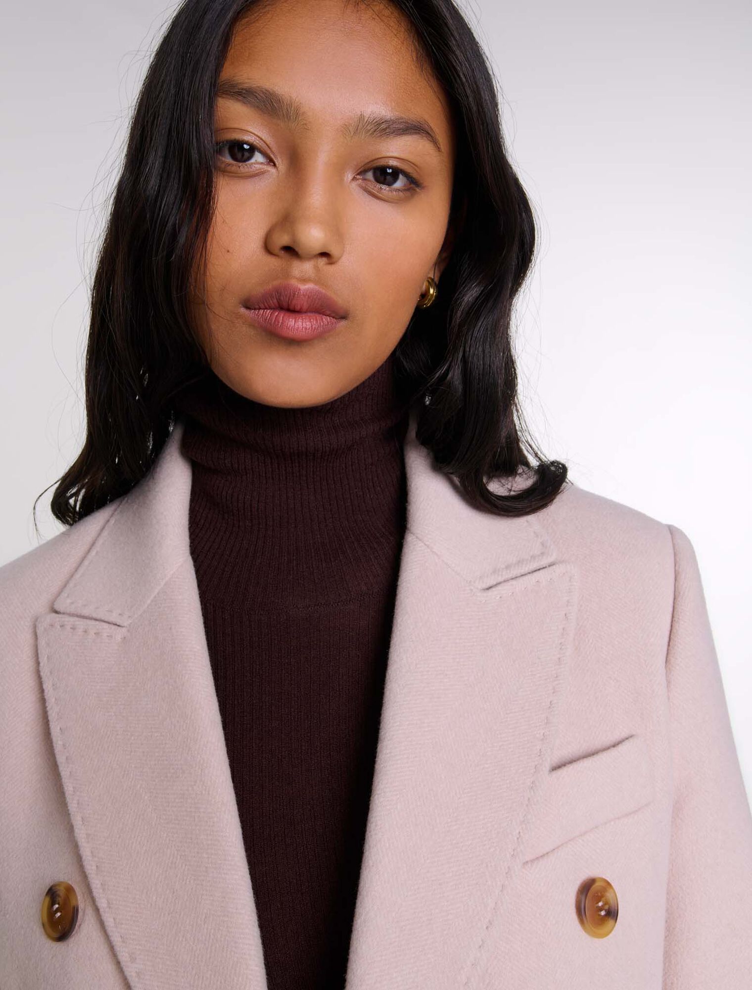 Langer gefütterter Mantel