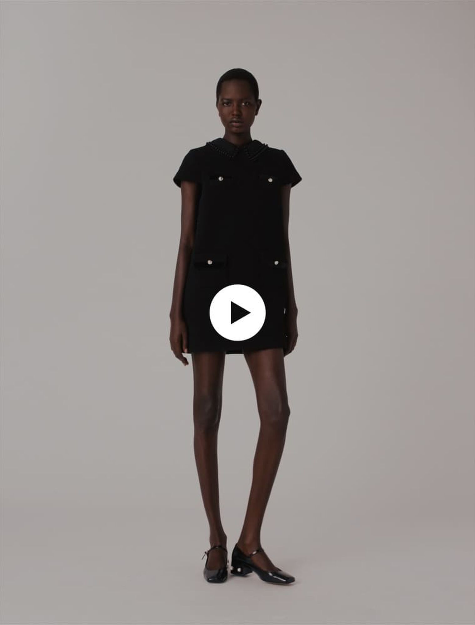 Kurzes Kleid aus Tweed
