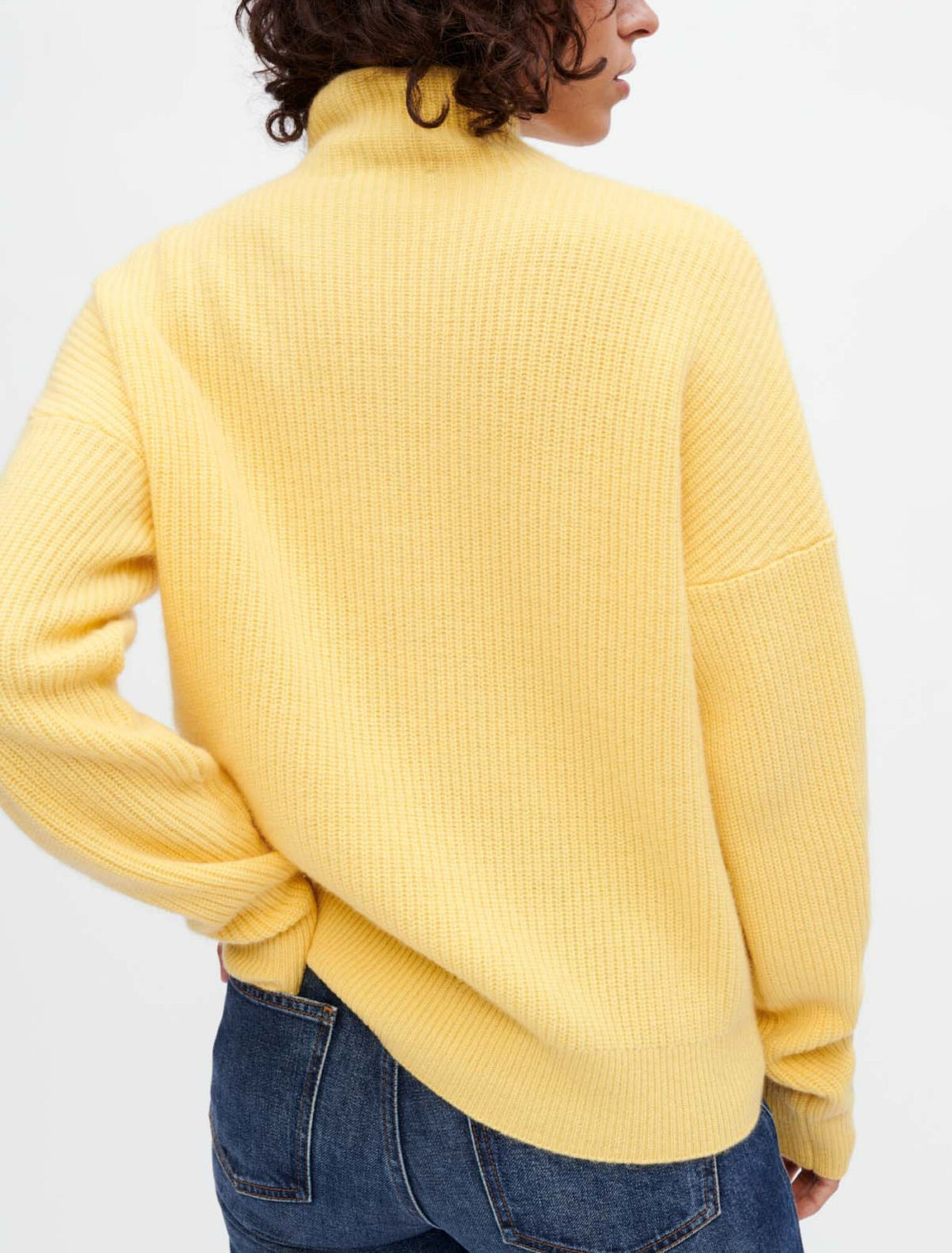 Kaschmirpullover mit Druckknöpfen