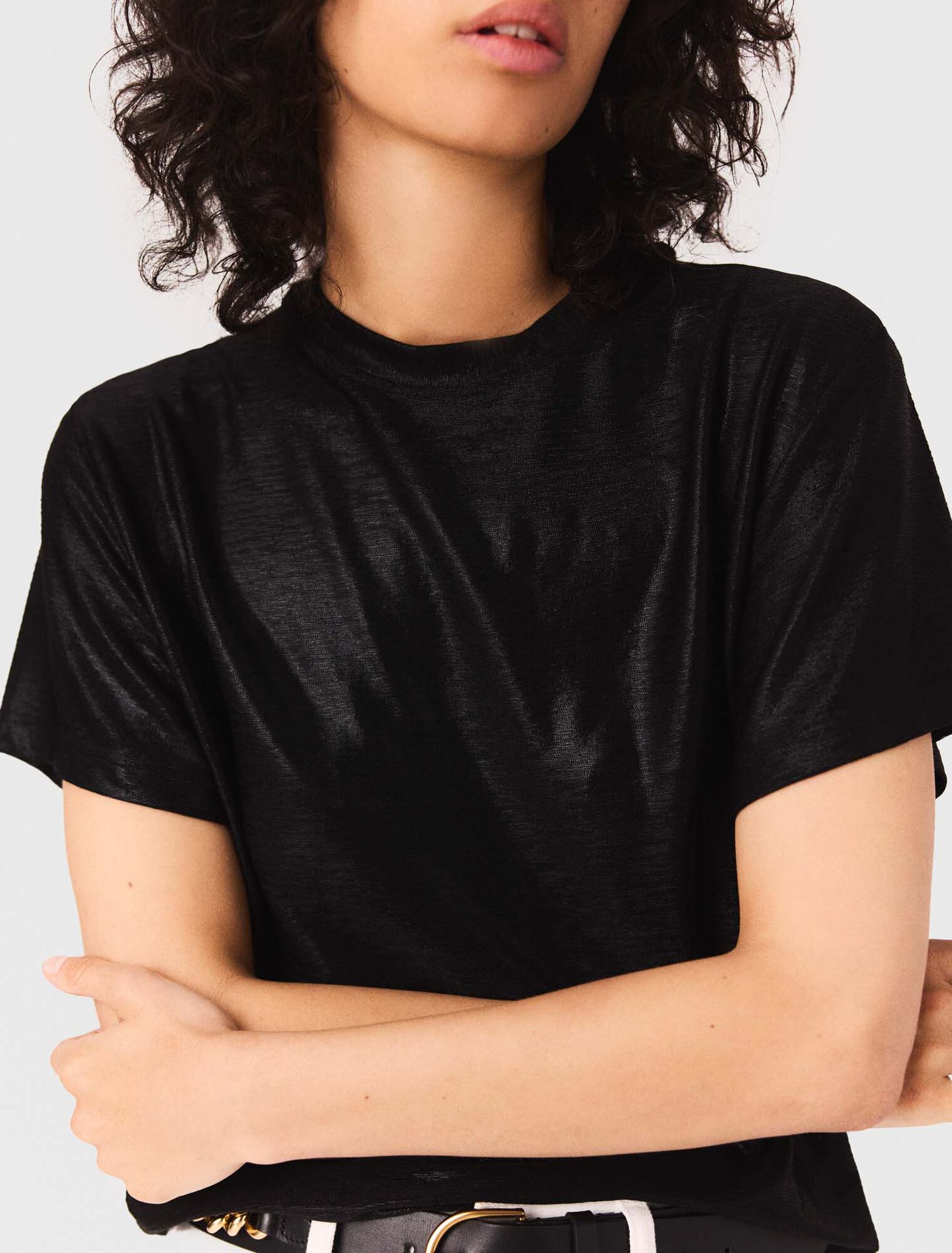 T-Shirt aus Lamé