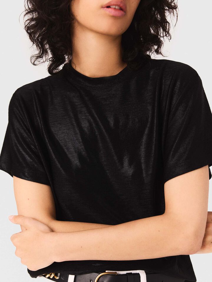 T-Shirt aus Lamé