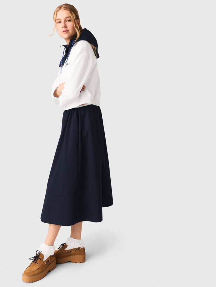 Sweatshirt mit Marine-Print