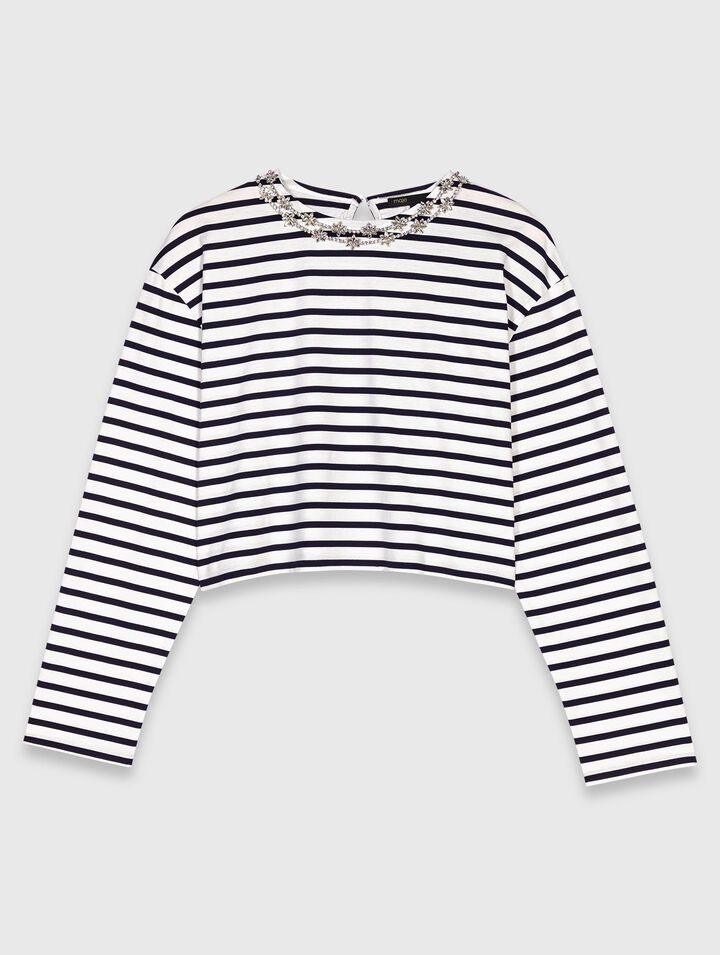 Langarm-T-Shirt mit Streifen
