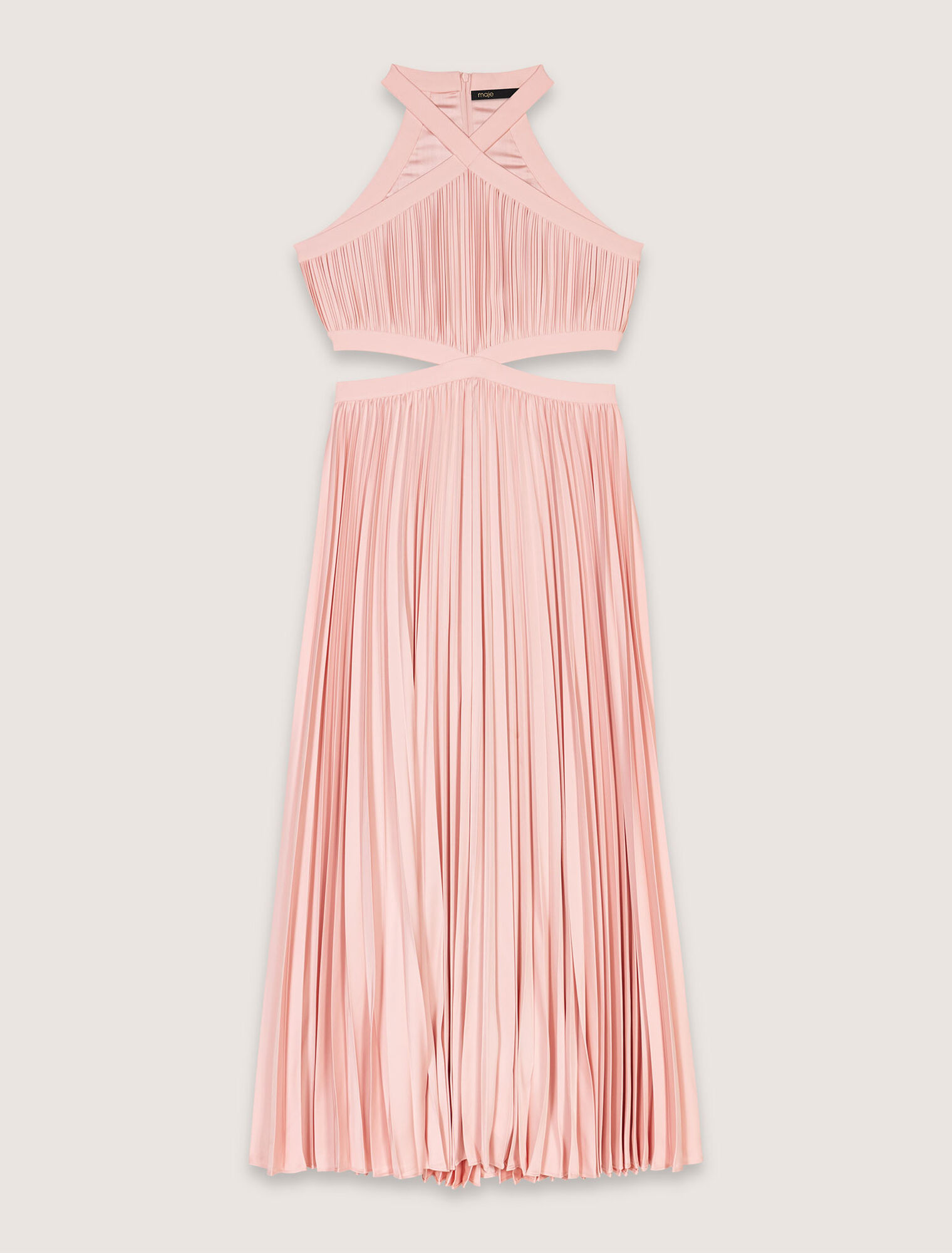 Langes plissiertes Kleid