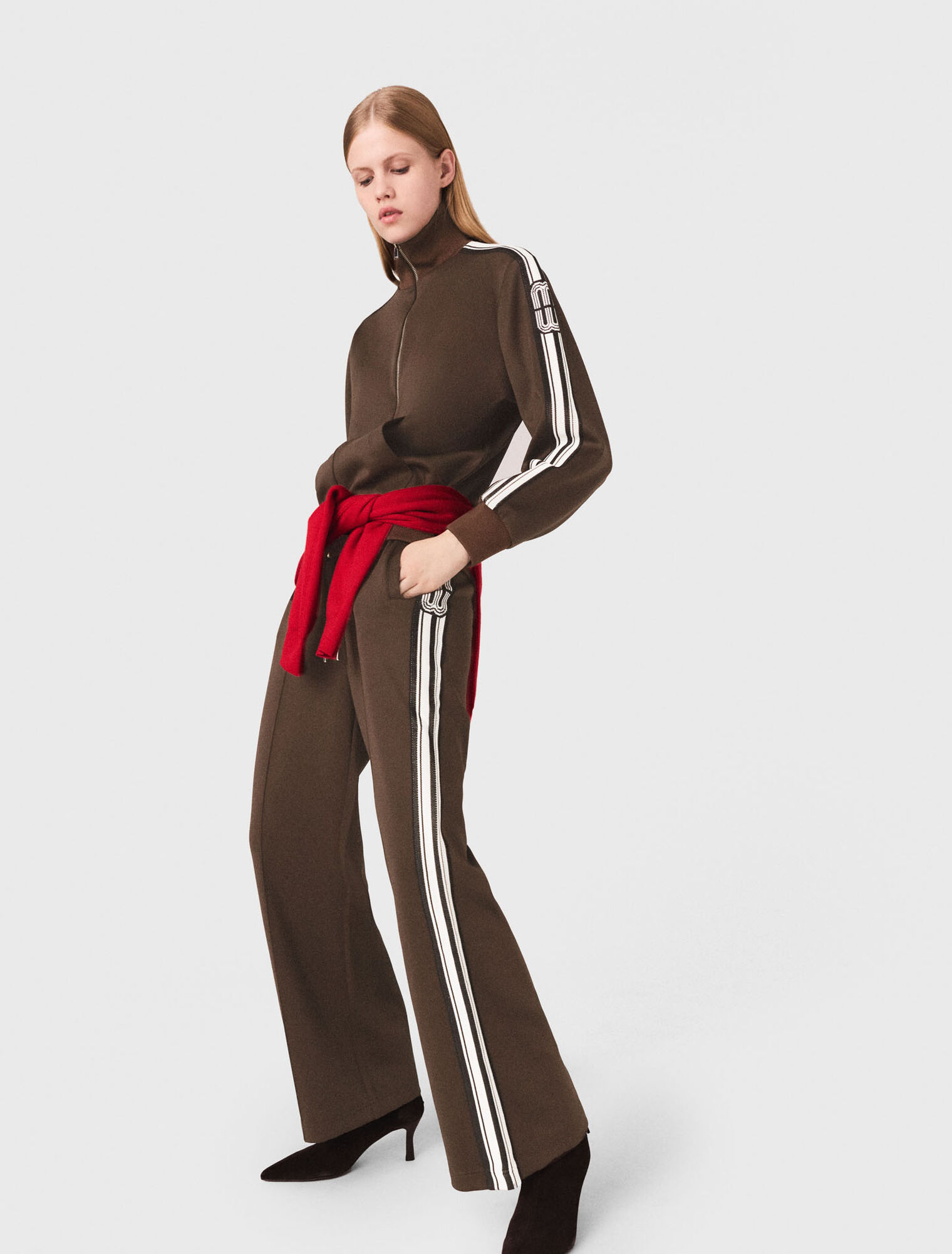 Sweatshirt mit geraden Streifen